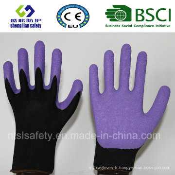 Gants de protection du travail Latex de nylon Gants de sécurité Gants en latex